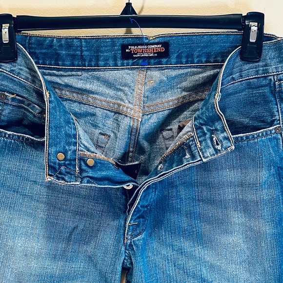 🌟2xHP🌟Ralph Lauren Polo Jeans Co Townshend Fit Mens 33 x 28 Slim Button Fly - Picture 4 of 11